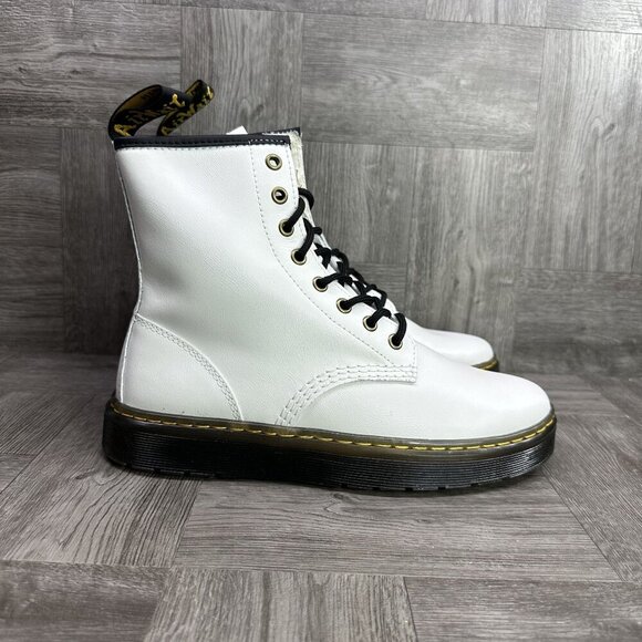 Dr. Marten's Zavala Women's size 7 White Combat Boot - Picture 1 of 8